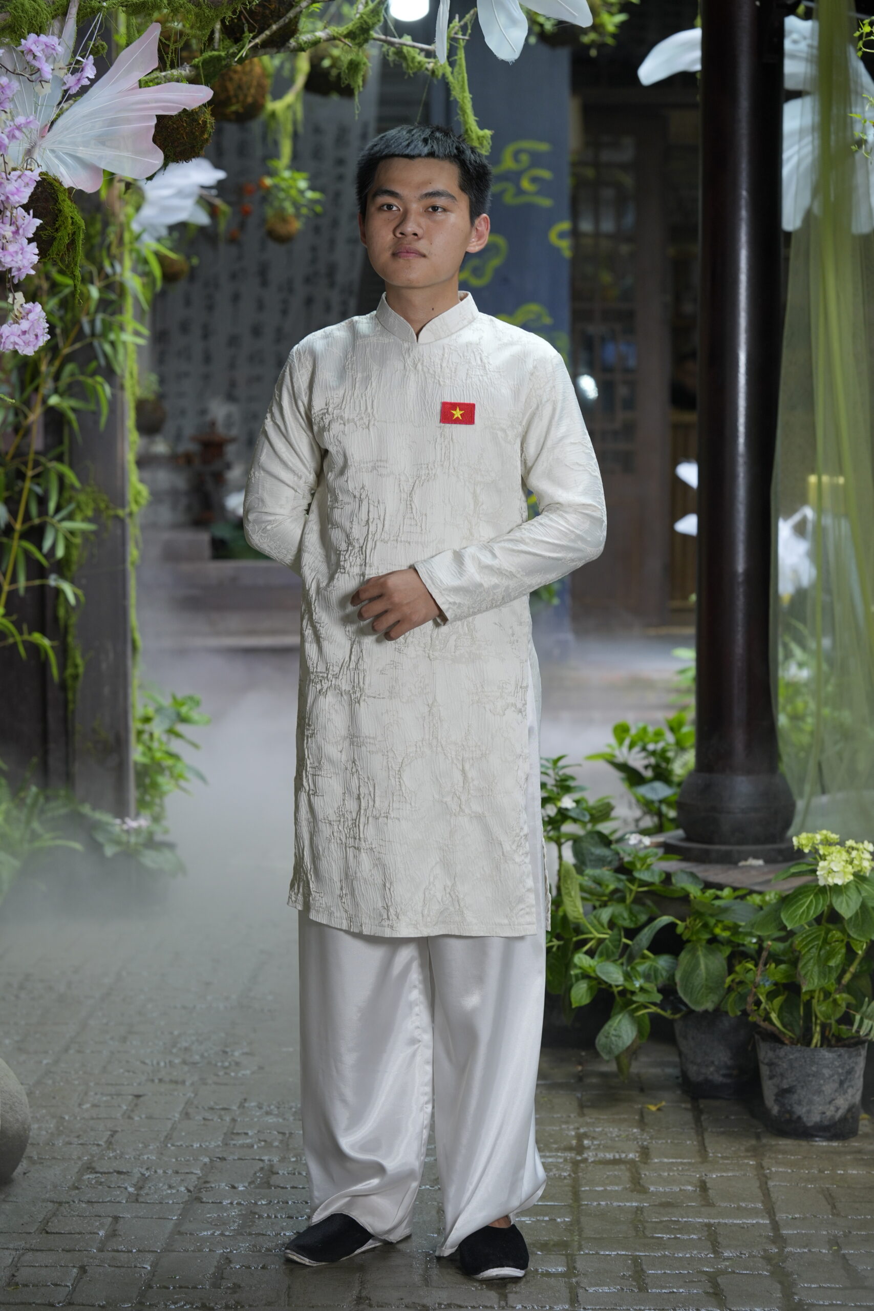 Áo Tấc Nam Trắng