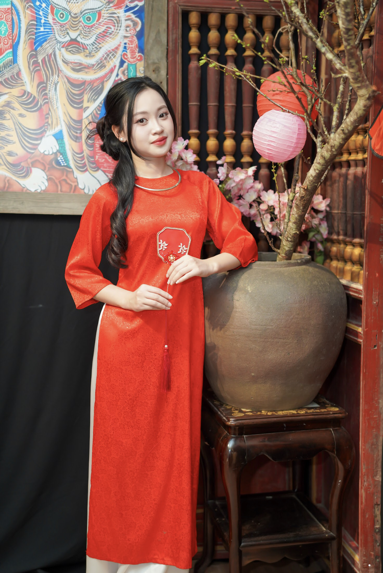 Áo Dài Đỏ