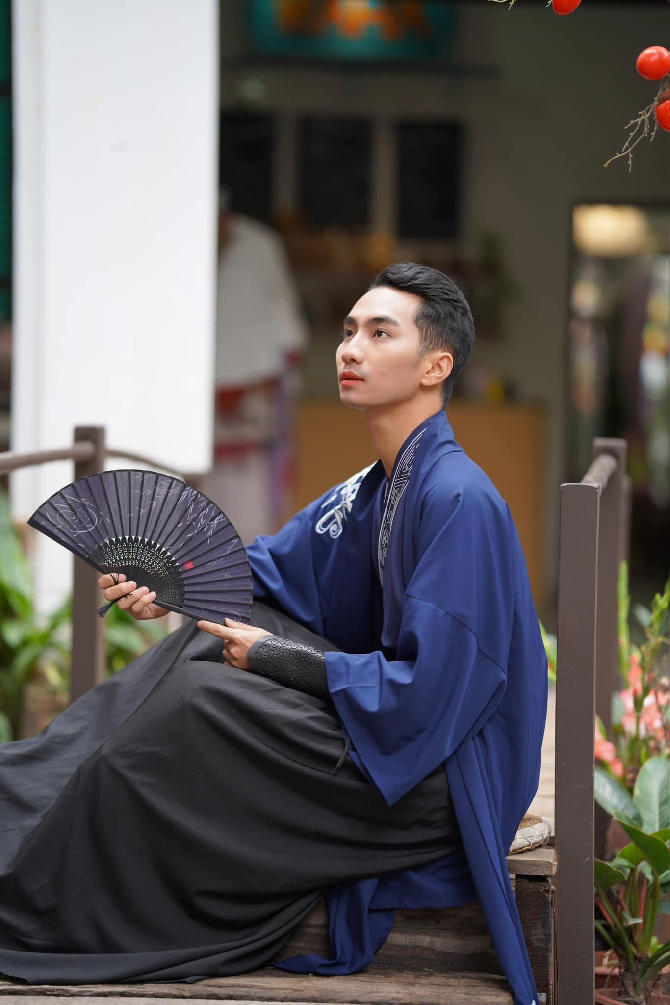Hán Phục Nam Xanh Đen