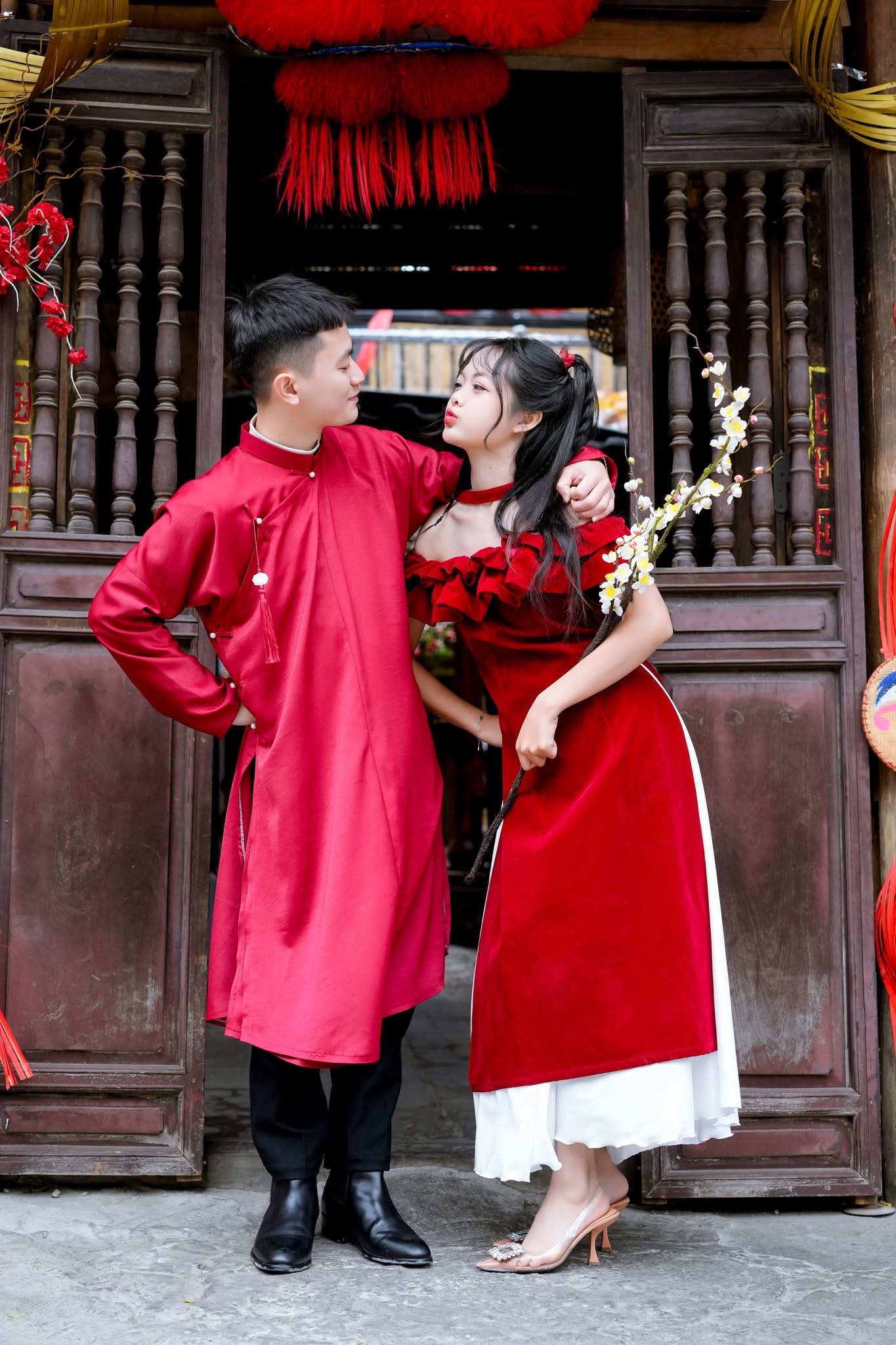 Couple áo dài Việt Nam 1- combo 738/1099