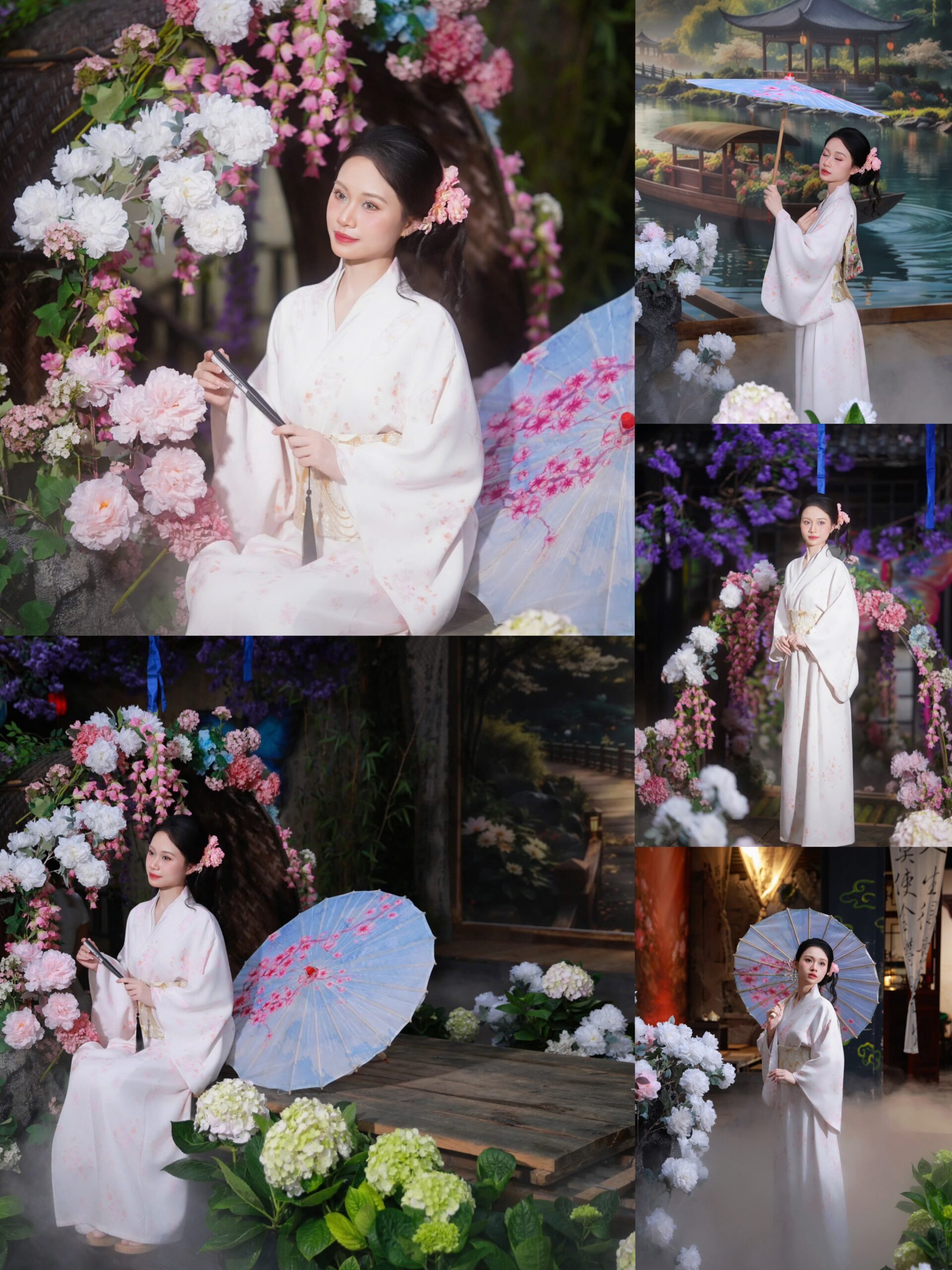 Kimono trắng mới 1 ( combo99-799)